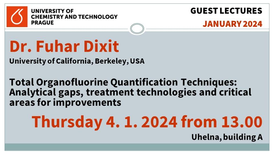 Dr. Dixit (Berkeley) na téma PFAS